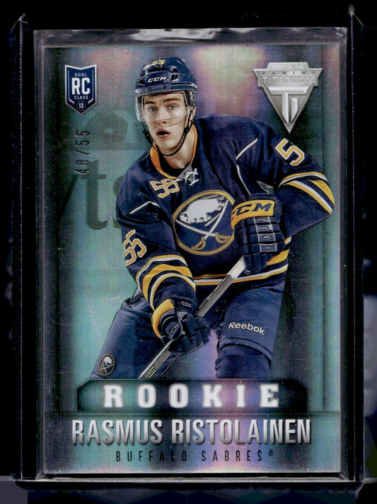 2013-14 Panini Rookie Anthology - Titanium Update Rookie - Jersey Number - Rasmus Ristolainen #235 /55 RC