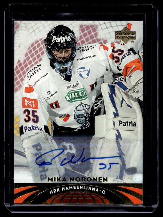 2004-05 Upper Deck All-World Edition - Autographs - Mika Noronen #15