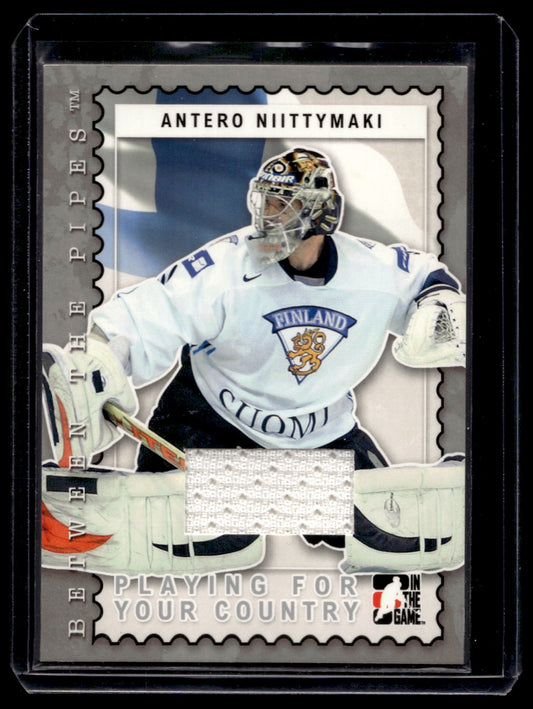 2006-07 In the Game Between the Pipes - Playing For Your Country - Silver - Antero Niitymaki #PC-17