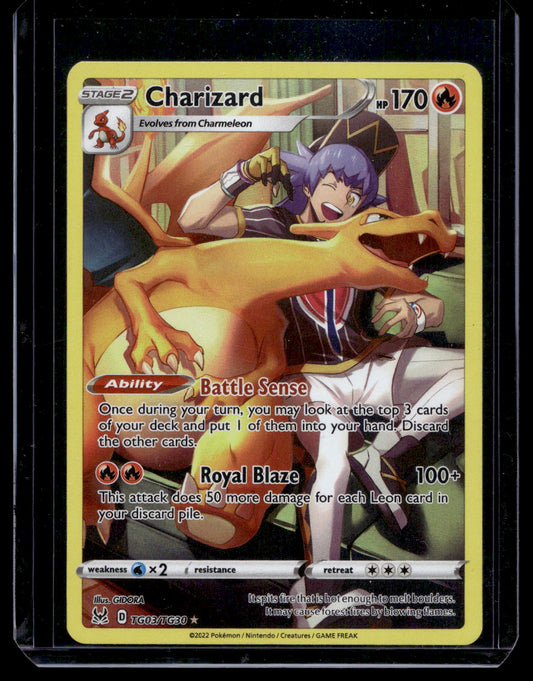 2022 Pokemon Sword & Shield - Lost Origin - Trainer Gallery - Full Art - Charizard #TG03