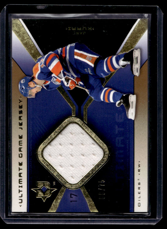 2004-05 Upper Deck Ultimate Collection - Ultimate Game Jersey - Limited - Jari Kurri #UGJ-JK /75