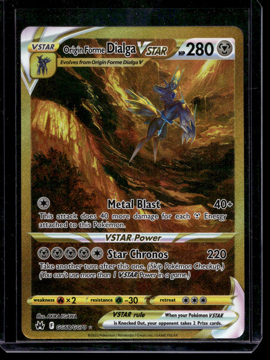 2023 Pokemon Sword & Shield - Crown Zenith - Galarian Gallery - Full Art - Origin Forme Dialga VSTAR #GG68