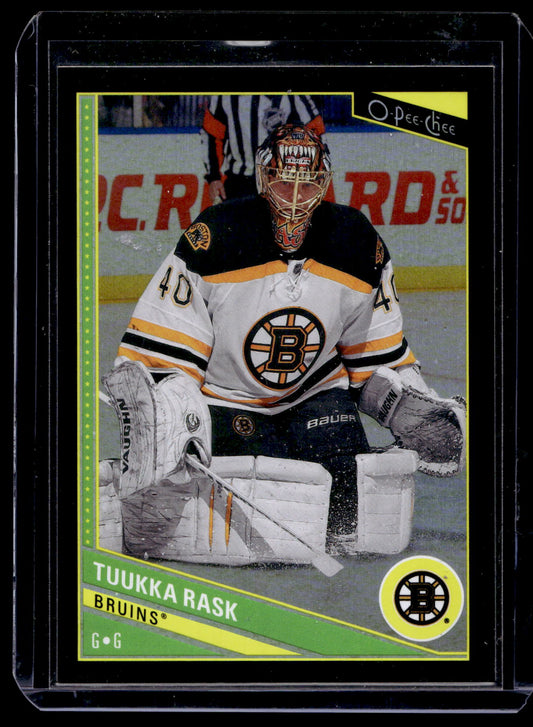 2013-14 O-Pee-Chee - Black Rainbow Foil - Tuukka Rask #179 /100