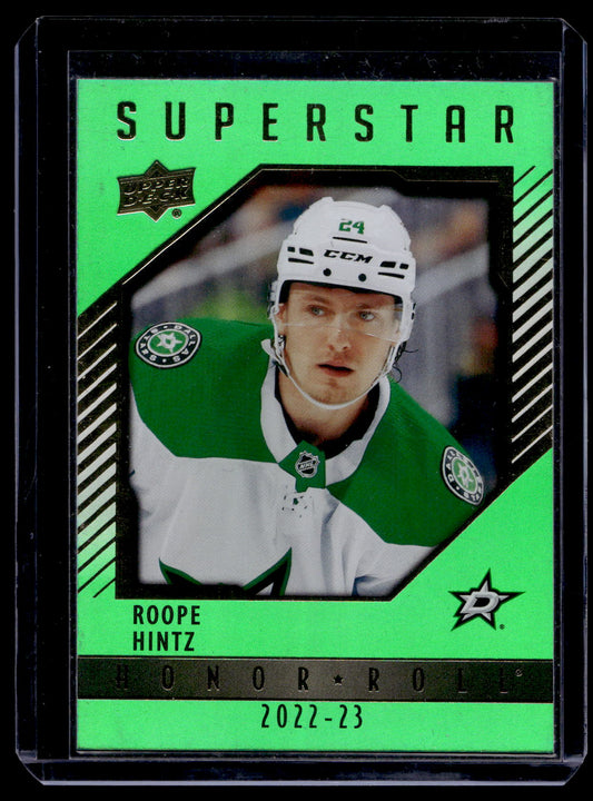 2022-23 Upper Deck Series 1 - Honor Roll - Green Rainbow - Roope Hintz #HR-15