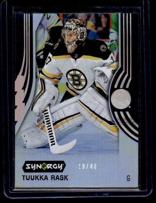 2019-20 Upper Deck Synergy - Purple - Veterans - Tuukka Rask #2 /40