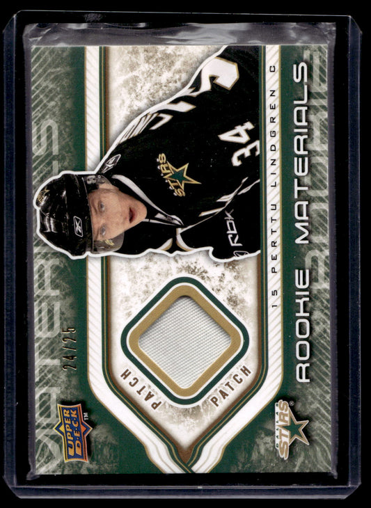 2009-10 Upper Deck - Rookie Materials - Patch - Perttu Lindgren #RM-PL /25 RY