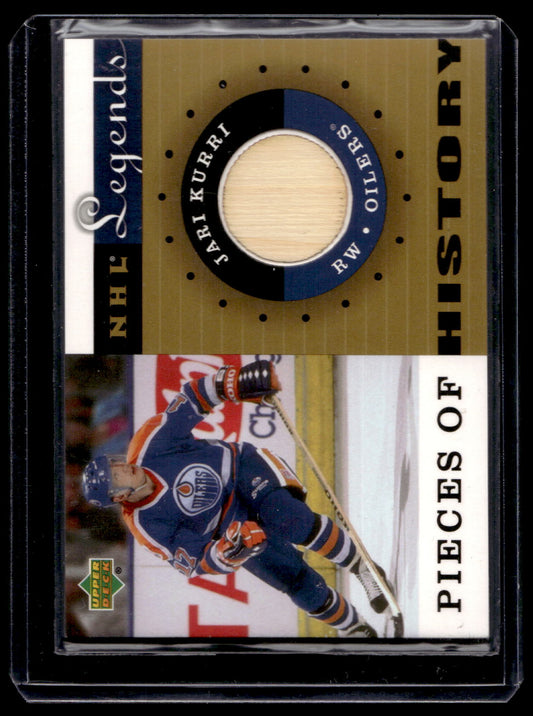 2001-02 Upper Deck Legends - Pieces of History Sticks - Jari Kurri #PH-JK
