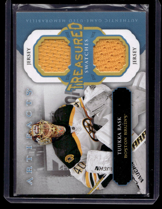2013-14 Upper Deck Artifacts - Treasured Swatches - Tuukka Rask #TS-TR