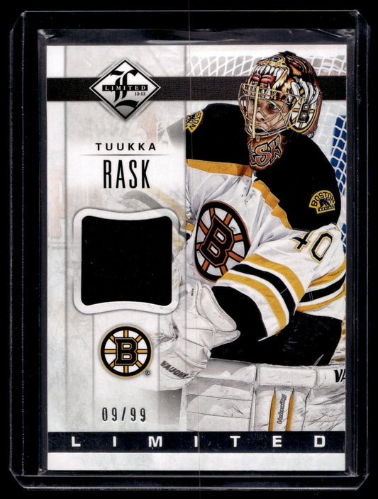 2012-13 Panini Limited - Limited Jerseys - Tuukka Rask #LJ-TR /99