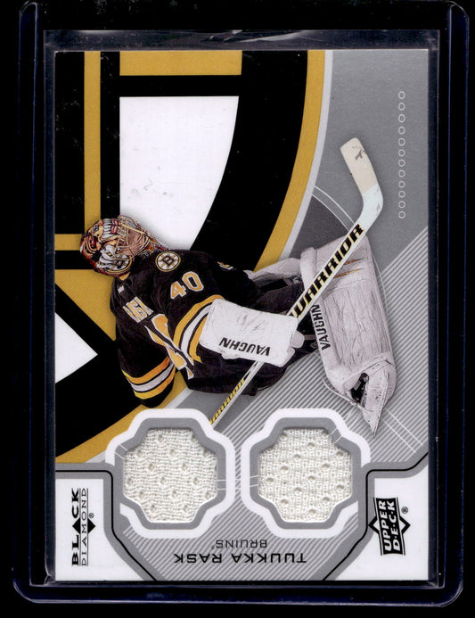 2012-13 Upper Deck Black Diamond - Double Diamond Jersey - Tuukka Rask #BOS-TR