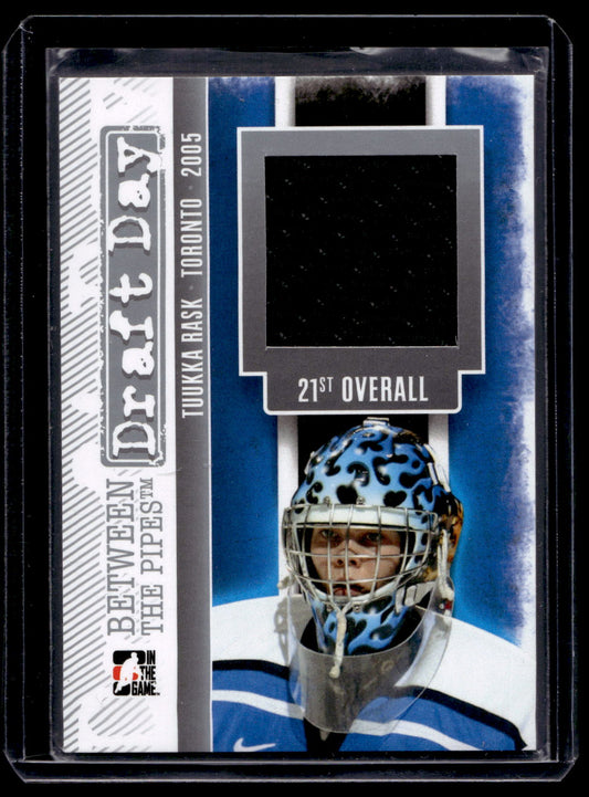2013-14 In the Game Between the Pipes - Draft Day - Silver - Tuukka Rask  #DD-02 /90