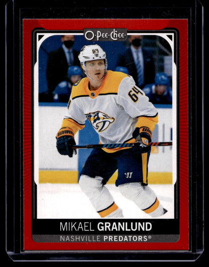 2021-22 O-Pee-Chee - Red Border Blank Back - Mikael Granlund #185 1of1