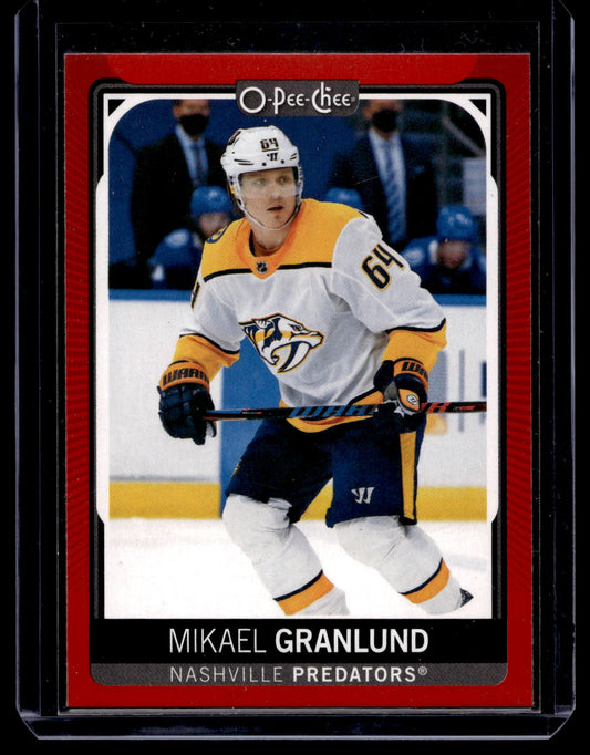 2021-22 O-Pee-Chee - Red Border Blank Back - Mikael Granlund #185 1of1