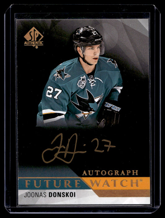 2015-16 Upper Deck SP Authentic - Future Watch Black Autographs - Joonas Donskoi #256 RC