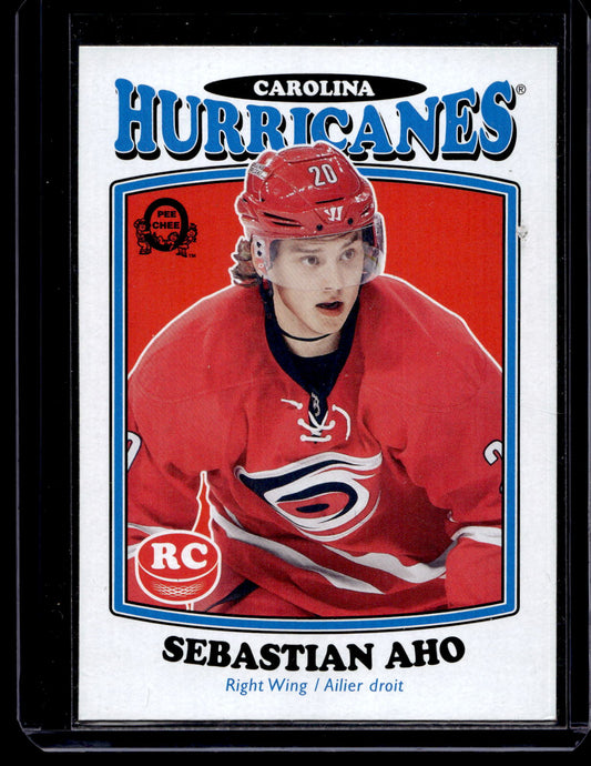 2016-17 Upper Deck - O-Pee-Chee Update - Retro Blank Back - Marquee Rookies - Sebastian Aho #687 RC