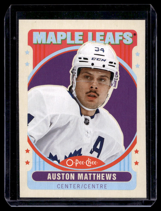 2021-22 O-Pee-Chee - Retro Blank Backs - Auston Matthews #7