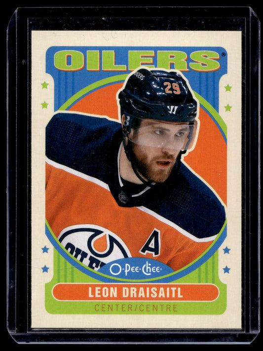 2021-22 O-Pee-Chee - Retro Blank Backs - Leon Draisaitl #499