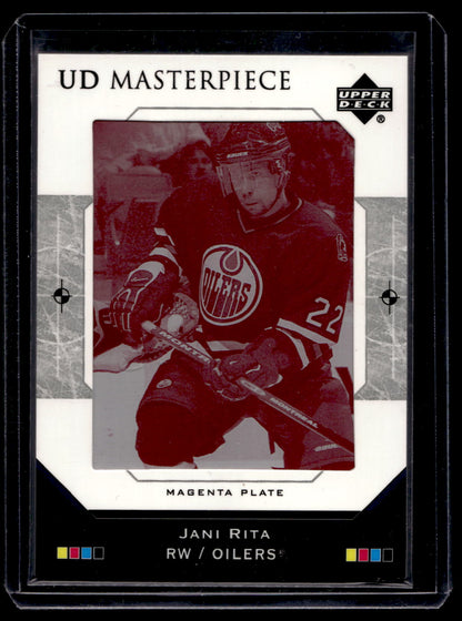 2005-06 Upper Deck - UD Masterpiece - Printing Plate - Magenta - Jani Rita #MP-326 1of1