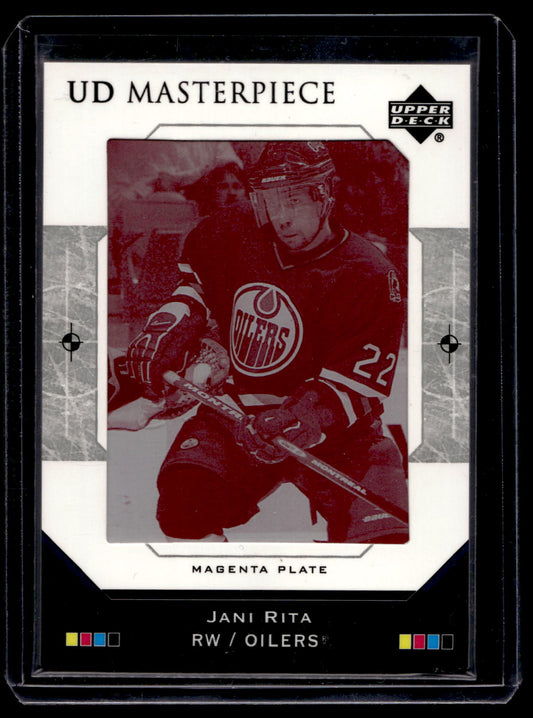 2005-06 Upper Deck - UD Masterpiece - Printing Plate - Magenta - Jani Rita #MP-326 1of1