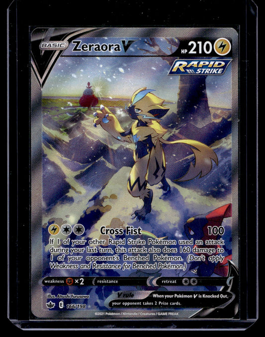 2021 Pokemon Sword & Shield - Chilling Reign - Alternate Art - Zeraora V #166
