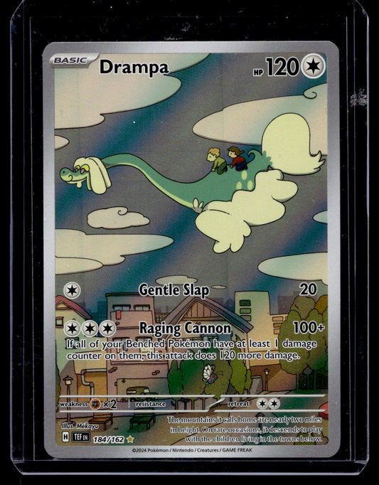 2024 Pokemon Sword & Shield - Temporal Forces - Illustration Rare - Drampa #184