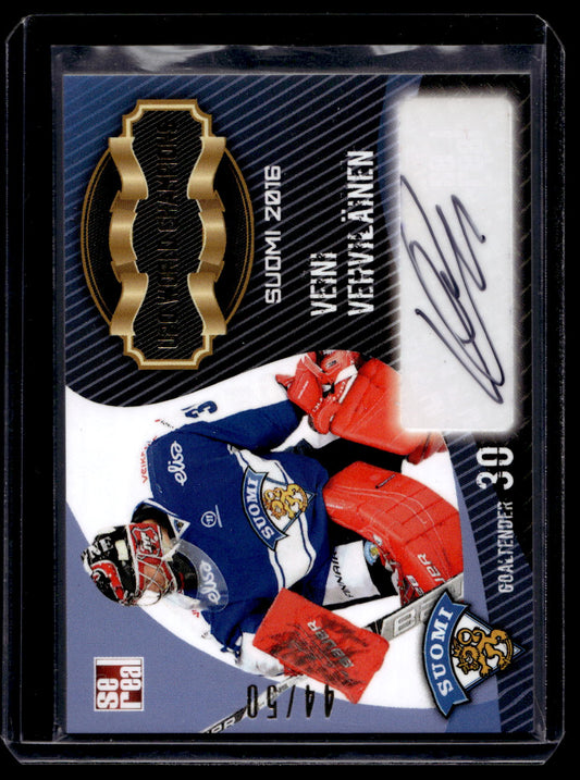 2016 Sereal Team Finland U20 World Champions Autograph - Veini Vehviläinen #FIN-U20-A01 /50