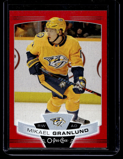 2019-20 O-Pee-Chee - Wrapper Redemption Red Blank Back - Mikael Granlund #469