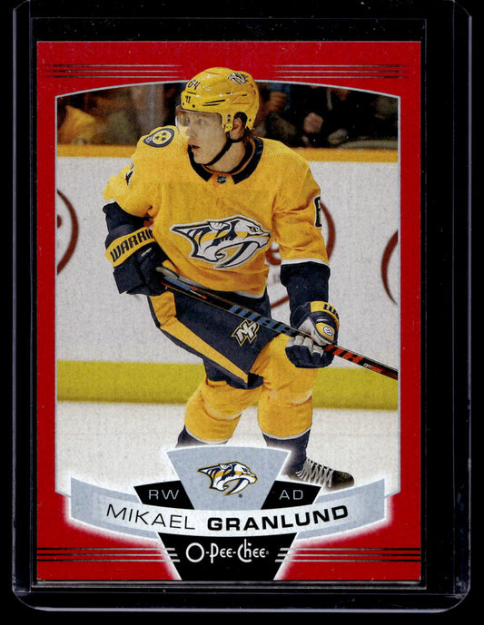 2019-20 O-Pee-Chee - Wrapper Redemption Red Blank Back - Mikael Granlund #469