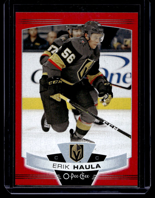 2019-20 O-Pee-Chee - Wrapper Redemption Red Blank Back - Erik Haula #30