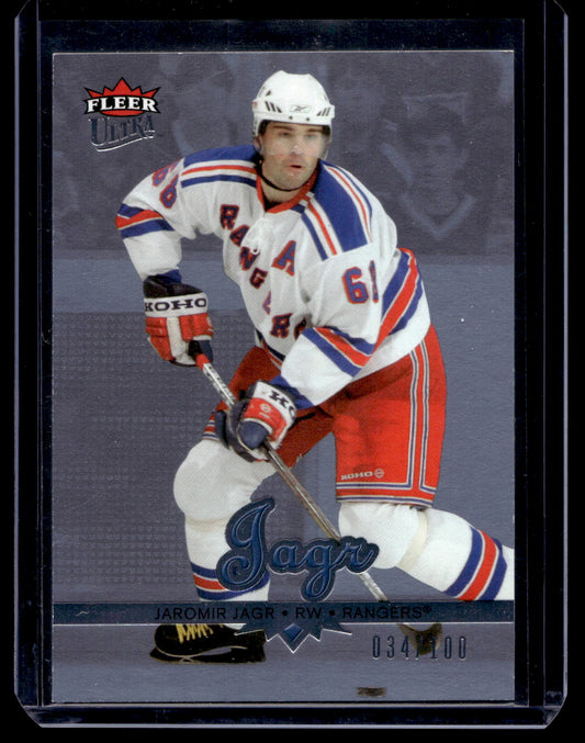 2005-06 Fleer Ultra  - Ice Medallion - Jaromir Jagr #129 /100