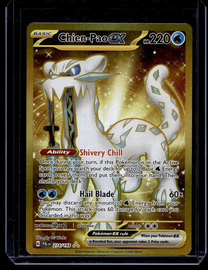 2023 Pokemon - Scarlet & Violet - Paldea Evolved -  Hyper Rare - Chien-Pao ex #274
