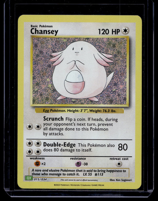 2023 Pokemon TCG Classic - Venusaur Deck (CLV) - Holo - Chansey #015