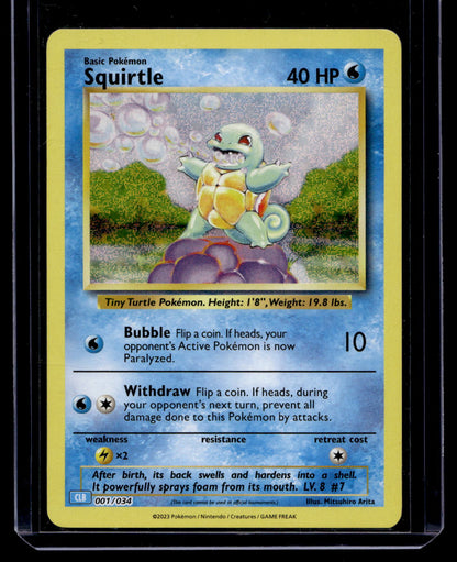 2023 Pokemon TCG Classic - Blastoise Deck (CLB) - Holo - Squirtle #001