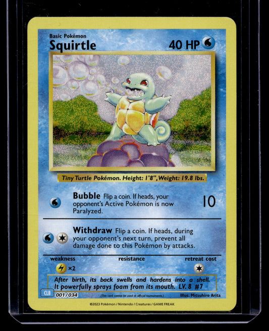 2023 Pokemon TCG Classic - Blastoise Deck (CLB) - Holo - Squirtle #001