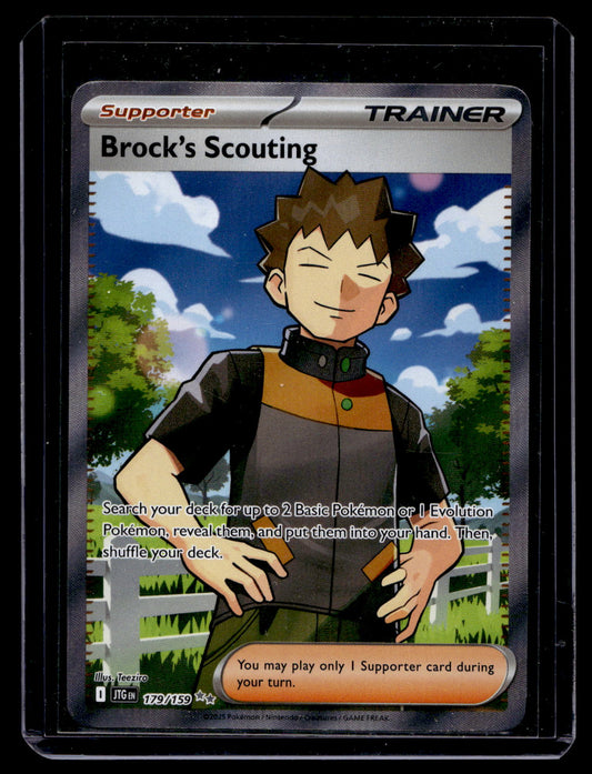 2025 Pokemon - Scarlet & Violet - Journey Together - Ultra Rare - Brock's Scouting #179