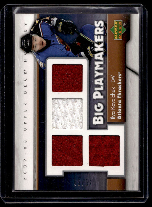 2007-08 Upper Deck - Big Playmakers Jersey - Ilya Kovalchuk #BP-IK /50