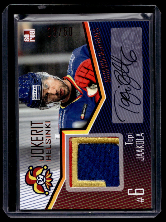 2016-17 Sereal Jokerit Authentic Jersey &amp; Autograph - Topi Jaakola #JOK-JER-A05 /50