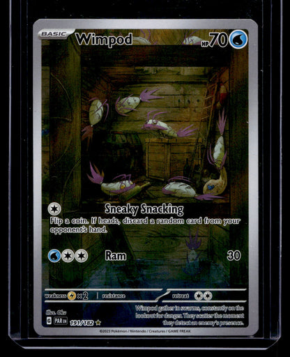 2023 Pokemon - Scarlet & Violet - Paradox Rift - Illustration Rare - Wimpod #191