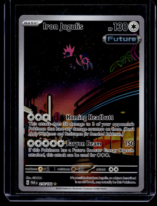 2023 Pokemon - Scarlet & Violet - Paradox Rift - Illustration Rare - Iron Jugulis #216