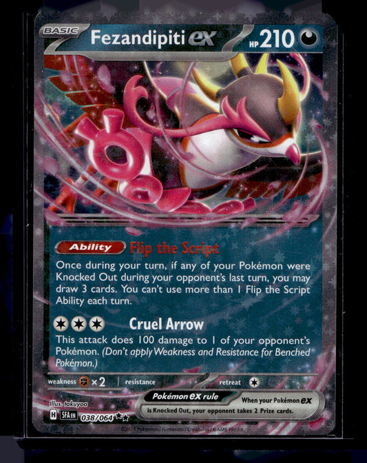 2024 Pokemon - Scarlet & Violet - Shrouded Fable - Fezandipiti ex #038