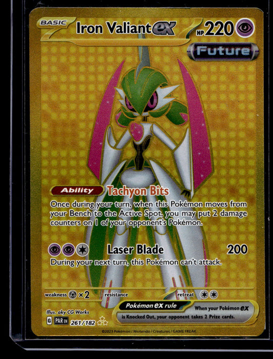 2023 Pokemon - Scarlet & Violet - Paradox Rift - Hyper Rare - Iron Valiant ex #261