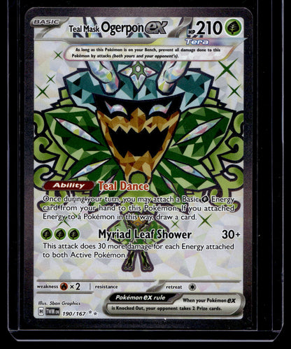 2024 Pokemon - Scarlet & Violet - Twilight Masquerade - Ultra Rare - Teal Mask Ogerpon ex #190