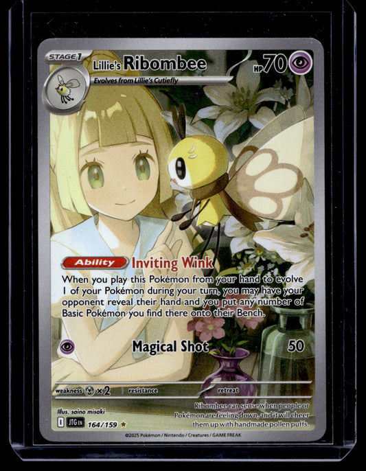 2025 Pokemon - Scarlet & Violet - Journey Together - Illustration Rare - Lillie's Ribombee #164