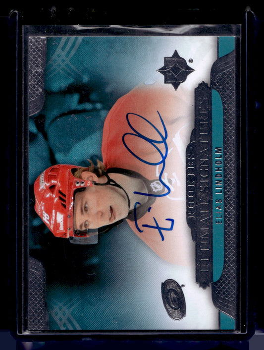 2013-14 Upper Deck Ultimate Collection - Ultimate Signature Rookies - Elias Lindholm #USR-EL RY