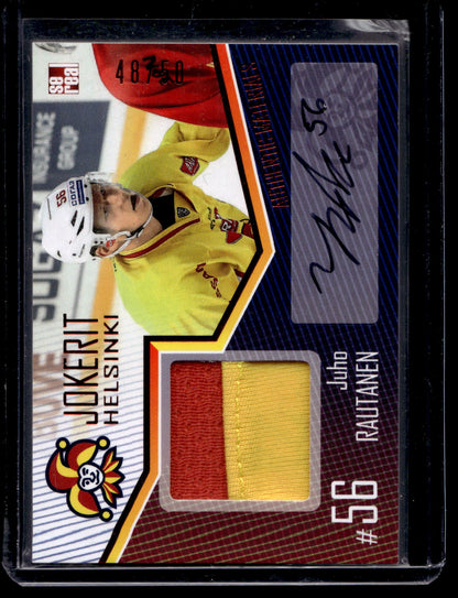2016-17 Sereal Jokerit Authentic Jersey &amp; Autograph - Juho Rautanen #JOK-JER-A12 /50
