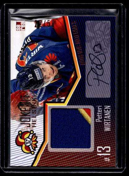 2016-17 Sereal Jokerit Authentic Jersey &amp; Autograph - Petteri Wirtanen #JOK-JER-A14 /50