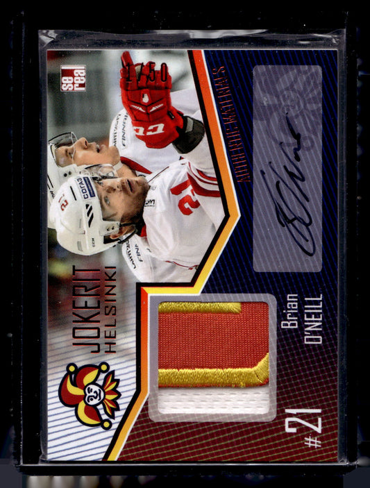 2016-17 Sereal Jokerit Authentic Jersey & Autograph - Brian O'Neill #JOK-JER-A19 /50