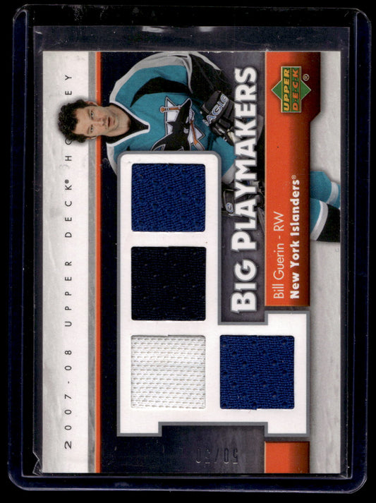 2007-08 Upper Deck - Big Playmakers Jersey - Bill Guerin #BP-BG /50