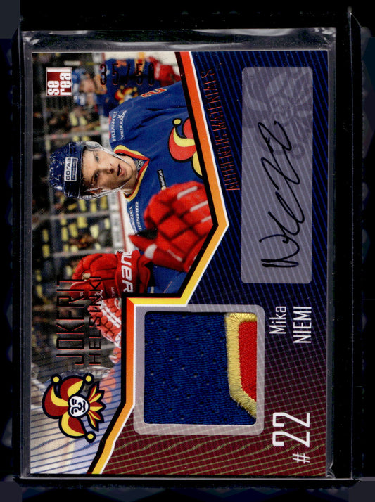 2016-17 Sereal Jokerit Authentic Jersey & Autograph - Mika Niemi #JOK-JER-A20 /50