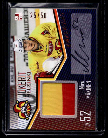 2016-17 Sereal Jokerit Authentic Jersey &amp; Autograph - Miro Mäkinen #JOK-JER-A23 /50